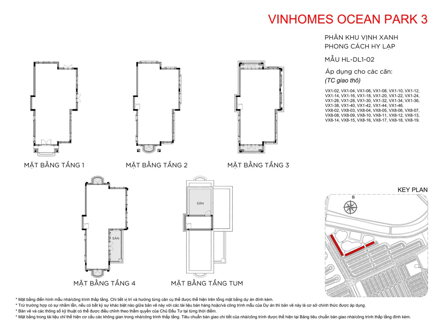 Biệt thự Vịnh Xanh Vinhomes Ocean Park 3