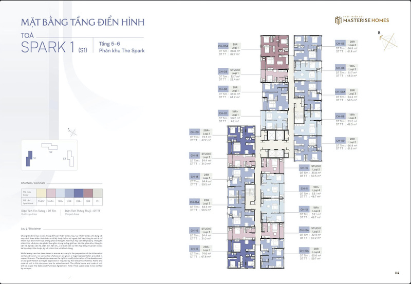 Mặt bằng căn hộ Masteri Era Landmark Ocean Park 3 Mặt bằng căn hộ Masteri Era Landmark Ocean Park 3