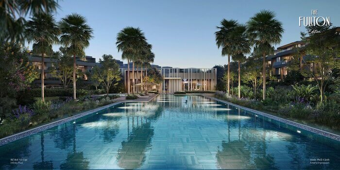 Tiện ích The Fullton Vinhomes Ocean Park 3 bể bơi