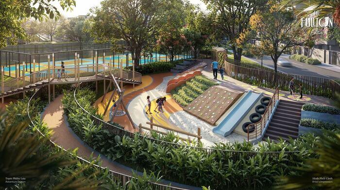 Tiện ích The Fullton Vinhomes Ocean Park 3 trạm phiêu lưu