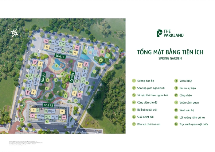 Bảng hàng The Parkland Ocean City Bảng hàng The Parkland Ocean City