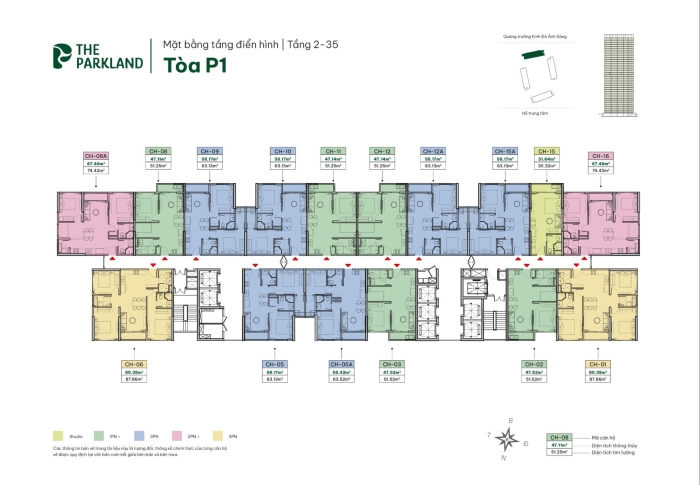 Booking căn hộ The Parkland Ocean City
