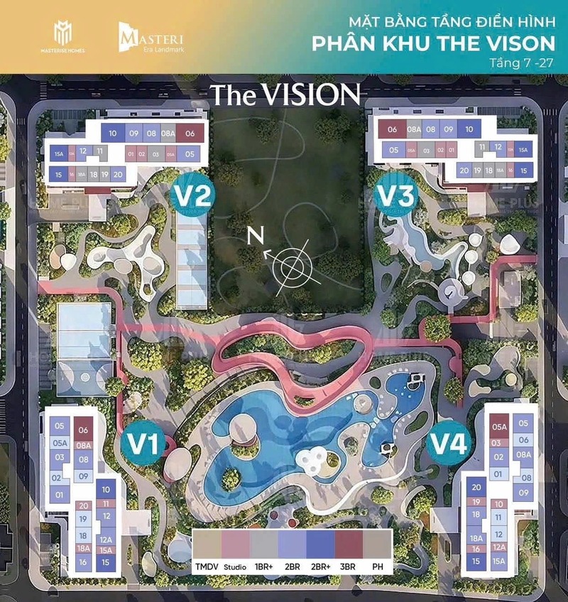 Căn hộ The Vision Masteri Era Landmark Căn hộ The Vision Masteri Era Landmark