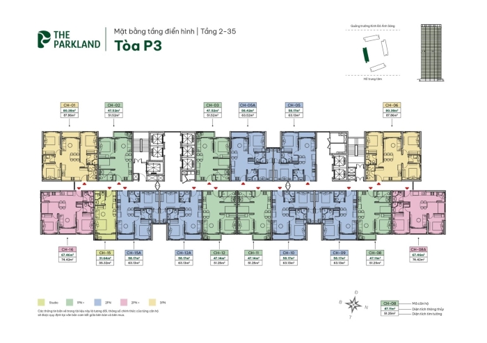 Mặt bằng The ParkLand Ocean Park 2 Mặt bằng The ParkLand Ocean Park 2