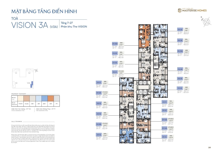 Mặt bằng The Vision Masteri Era Landmark