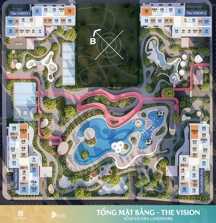 Mặt bằng The Vision Masteri Era Landmark