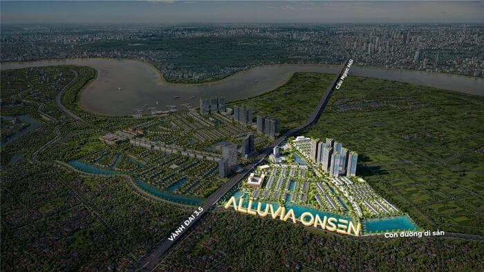 Phân khu Alluvia Onsen vị trí Phân khu Alluvia Onsen vị trí