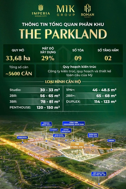 Phân khu The Parkland Ocean Park 2