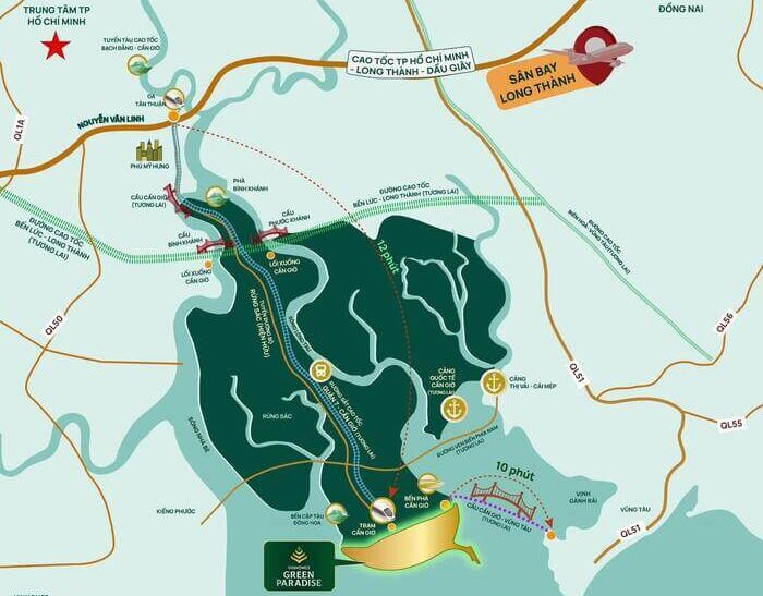 Vị trí phân khu Vịnh Tiên Vinhomes Cần Giờ Vị trí phân khu Vịnh Tiên Vinhomes Cần Giờ