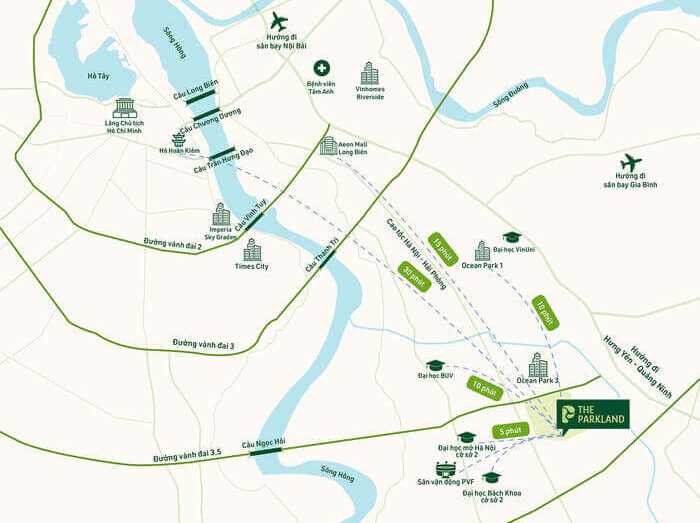 Vị trí The ParkLand Ocean Park 2 