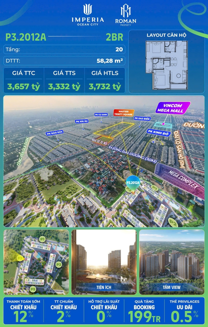 Căn hộ Spring Garden The Parkland Ocean City Căn hộ Spring Garden The Parkland Ocean City