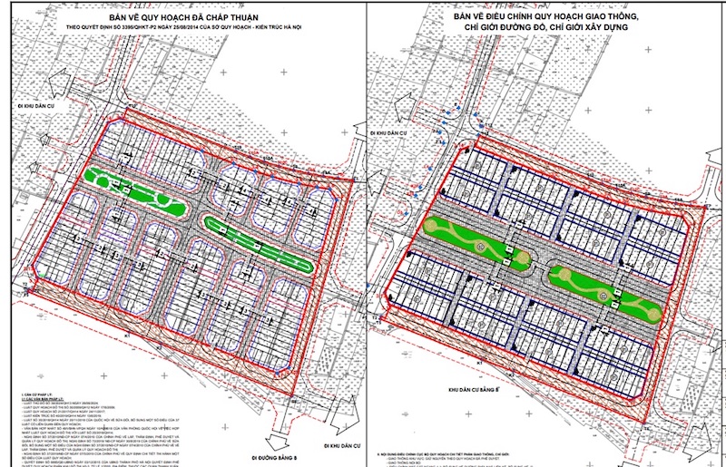 Mặt bằng dự án The Park Lane Linh Đàm chi tiết
