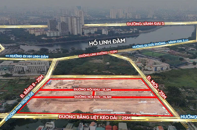 Mặt bằng dự án The Park Lane Linh Đàm chi tiết