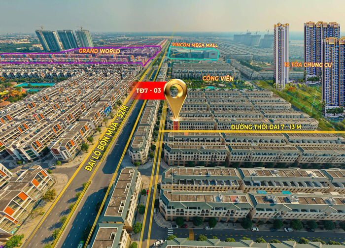 Thời Đại 7 Vinhomes Ocean Park 3 vị trí