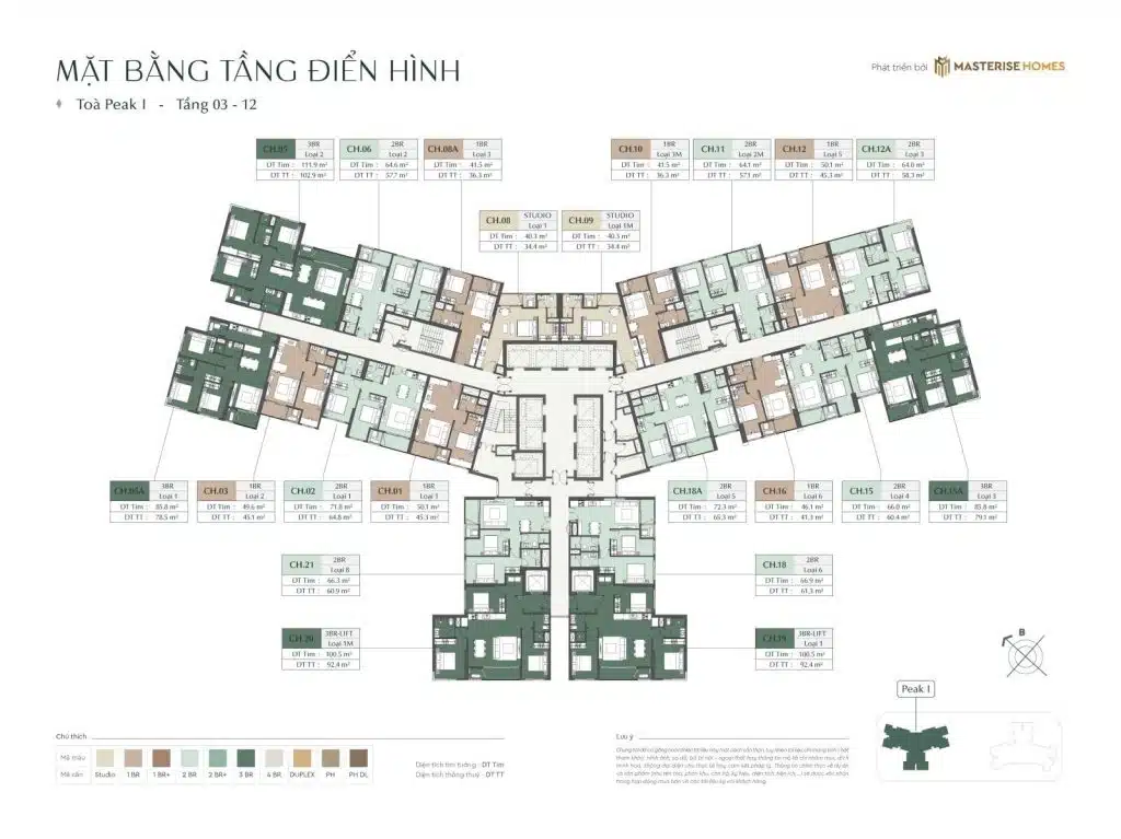 Tòa Peak 1 Lumiere Essence Cổ Loa