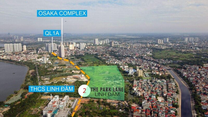Vị trí The Park Lane Linh Đàm