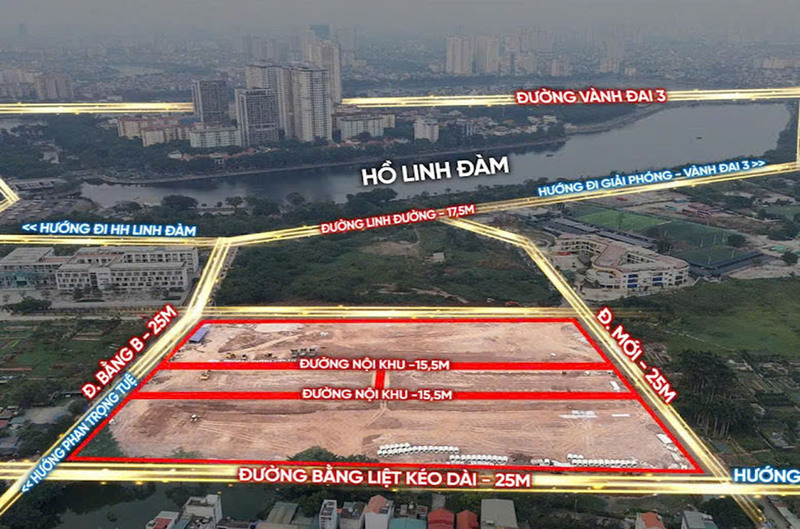 Vị trí The Park Lane Linh Đàm