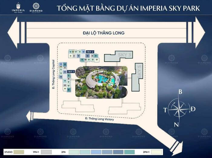 Căn hộ Imperia Sky Park mặt bằng tổng thể Căn hộ Imperia Sky Park mặt bằng tổng thể