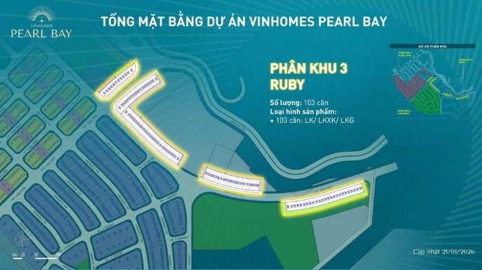 Phân khu Ruby Vinhomes Pearl Bay