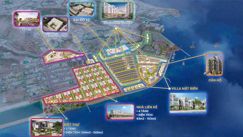 Vinhomes Pearl Bay Nha Trang: Chi tiết các phân khu