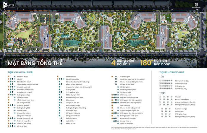 Tòa C5L1 Masteri Grand Coast mặt bằng tiện ích