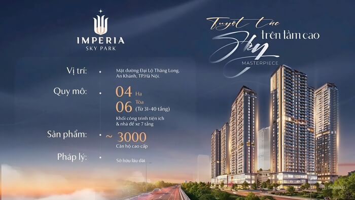 Vị trí Imperia Sky Park tổng quan