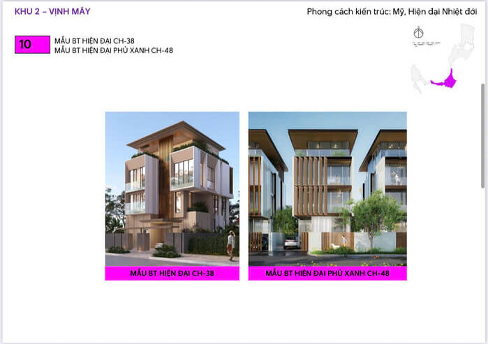 Phân khu Vịnh Mây Vinhomes Hải Vân Bay biệt thự