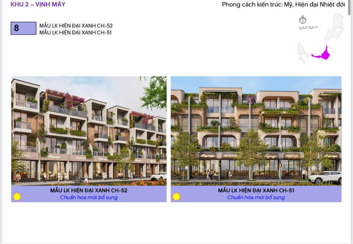 Phân khu Vịnh Mây Vinhomes Hải Vân Bay liền kề