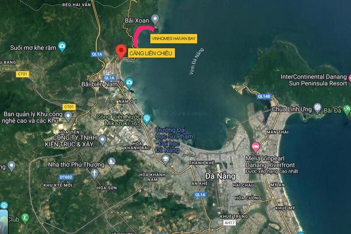 Vị trí Vinhomes Làng Vân Đà Nẵng kết nối