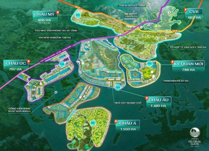 Cơ cấu sản phẩm dự án Vinhomes Global Gate