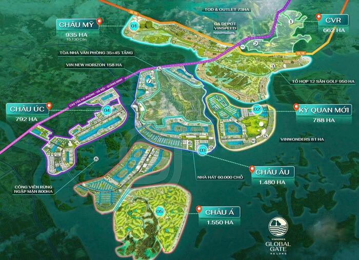 Phân khu Châu Úc Vinhomes Global Gate (Oceania Wonder) tổng quan