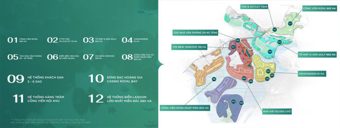 Chuỗi tiện ích Vinhomes Global Gate Hạ Long nội khu