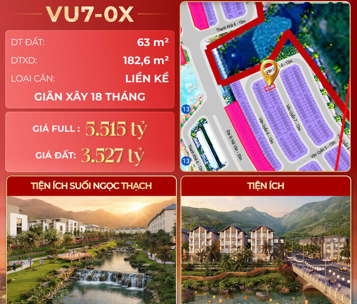 Bán quỹ căn liền kề Vân Uyển Vinhomes Hải Vân Bay VU7-0X