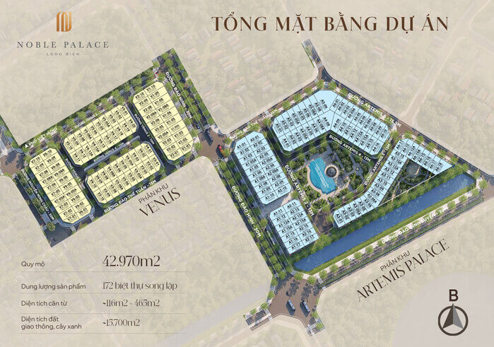 Mặt bằng Noble Palace Long Biên - Nền tảng kiến tạo giá trị sống đẳng cấp