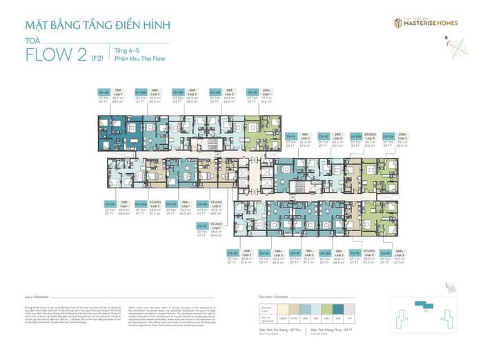 Tòa Flow 2 Masteri Era Landmark mặt bằng tầng 4-5 Tòa Flow 2 Masteri Era Landmark mặt bằng tầng 4-5