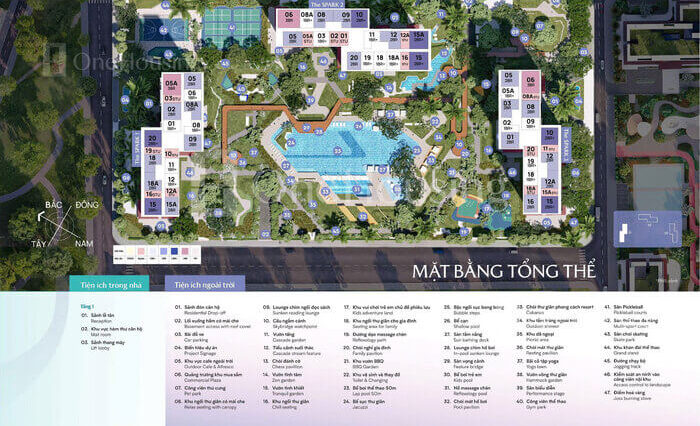 Tòa Spark 3 Masteri Era Landmark mặt bằng