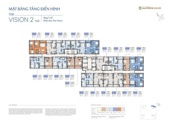 Toà Vision 2 Masteri Era Landmark tầng 7-27 Toà Vision 2 Masteri Era Landmark tầng 7-27