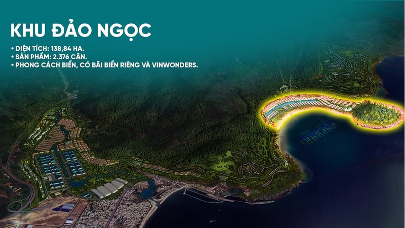 Vị trí phân khu Đảo Ngọc Vinhomes Hải Vân Bay