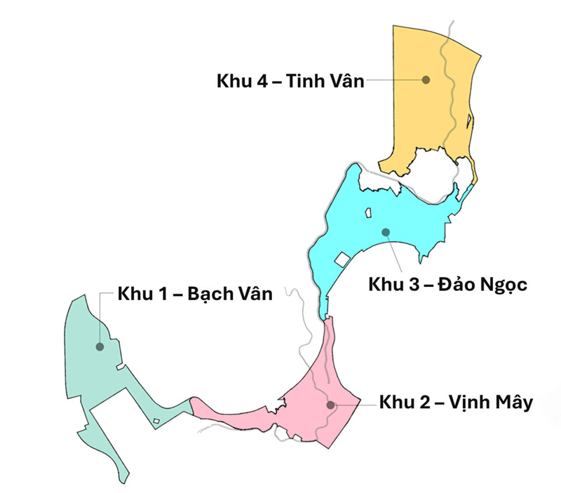 Vị trí phân khu Đảo Ngọc Vinhomes Hải Vân Bay