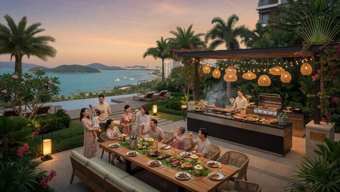 BBQ Garden Vinhomes Hải Vân Bay ẩm thực đa dạng