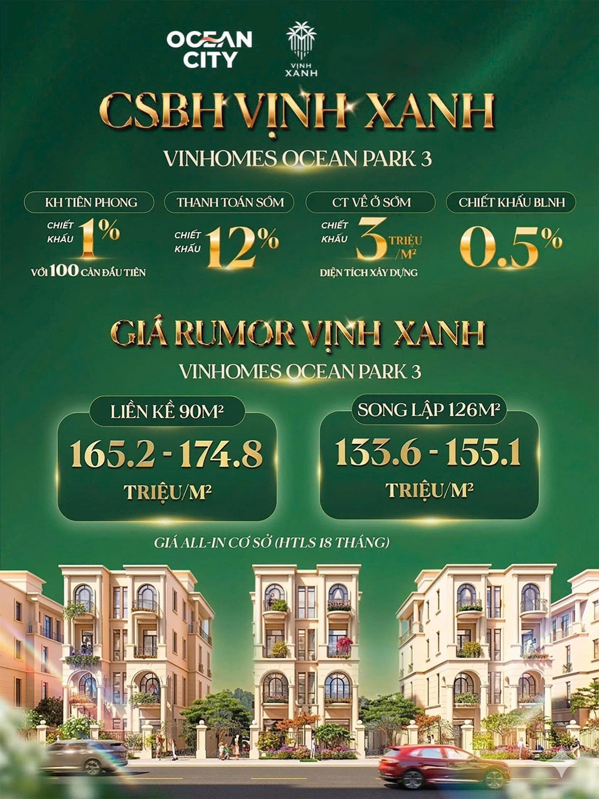 Booking phân khu Vịnh Xanh Vinhomes Ocean Park 3 Booking phân khu Vịnh Xanh Vinhomes Ocean Park 3