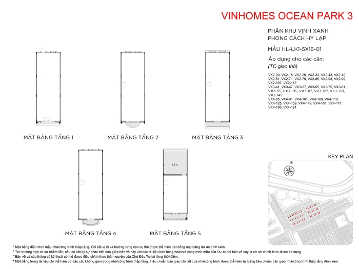 Mặt bằng Vịnh Xanh Vinhomes Ocean Park 3 Mặt bằng Vịnh Xanh Vinhomes Ocean Park 3