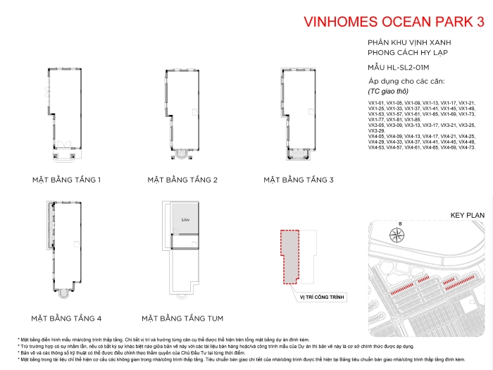 Mặt bằng Vịnh Xanh Vinhomes Ocean Park 3 Mặt bằng Vịnh Xanh Vinhomes Ocean Park 3