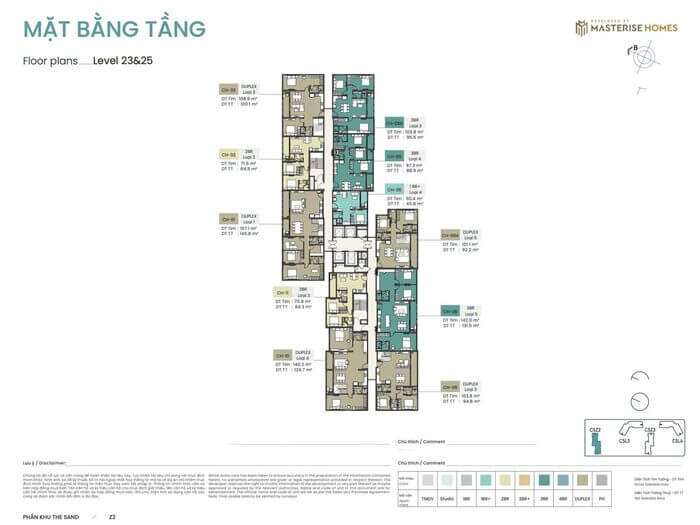 Tòa Z2 Masteri Grand Coast tầng 23 & 25 Tòa Z2 Masteri Grand Coast tầng 23 & 25