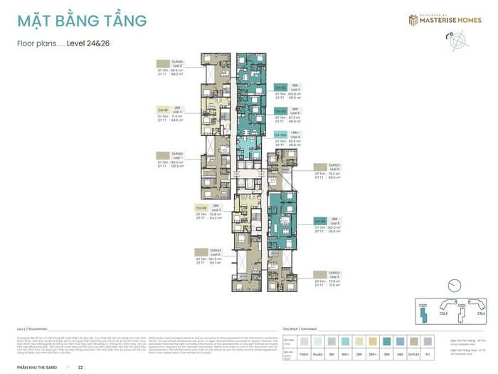 Tòa Z2 Masteri Grand Coast tầng 24 & 26 Tòa Z2 Masteri Grand Coast tầng 24 & 26