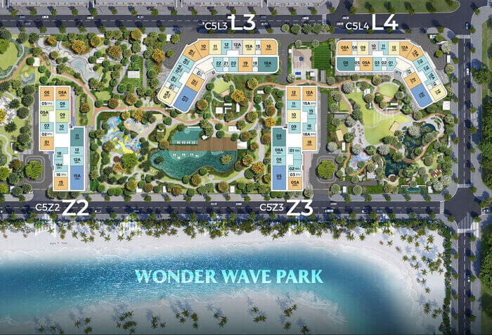 Tòa Z2 Masteri Grand Coast vị trí Tòa Z2 Masteri Grand Coast vị trí