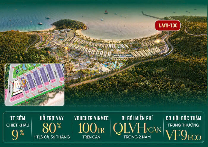 Liền kề LV1 Đảo Ngọc Vinhomes Hải Vân Bay chính sách Liền kề LV1 Đảo Ngọc Vinhomes Hải Vân Bay chính sách