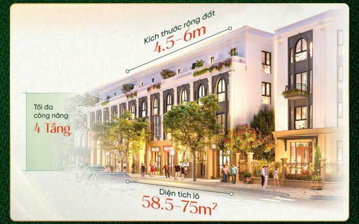 Bán shophouse Mặt Trời MT8 Vinhomes Dương Kinh (Liền kề giãn xây)