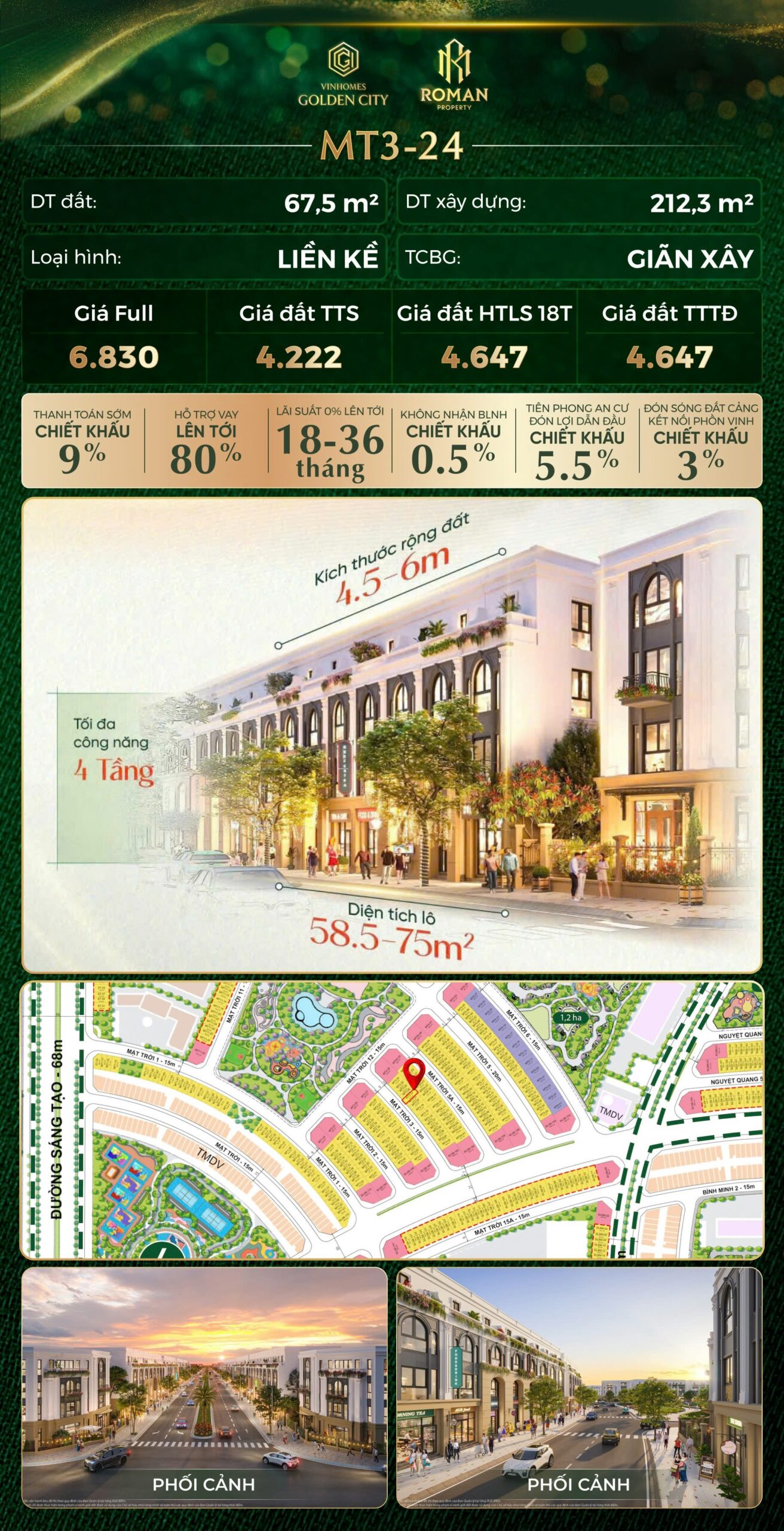 Shophouse Mặt Trời Vinhomes Dương Kinh Shophouse Mặt Trời Vinhomes Dương Kinh