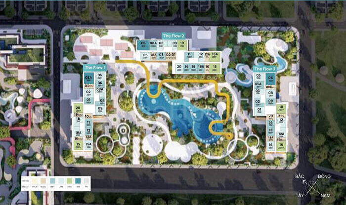 Toà F2 Masteri Era Landmark Ocean Park 3 mặt bằng Toà F2 Masteri Era Landmark Ocean Park 3 mặt bằng